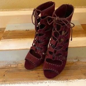 BCBGeneration Burgundy Booties